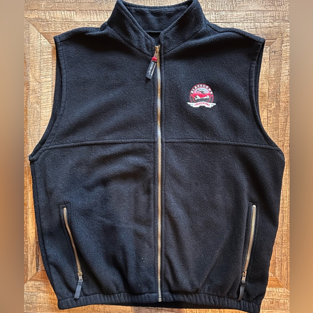 Vintage Blackcomb Helicopters Fleece Zip Vest XL.